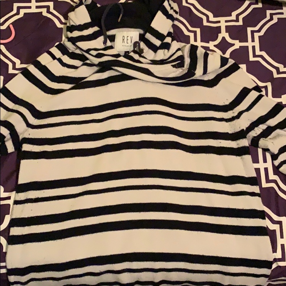 REV (REVELATION) black and white hoodie.